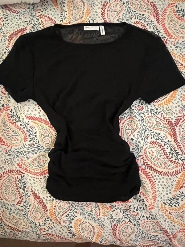 ASOS Design Black mesh top - 1