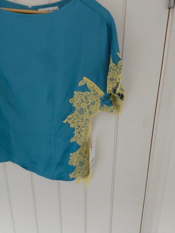 Never Fully Dressed Blue and lemon top - 1