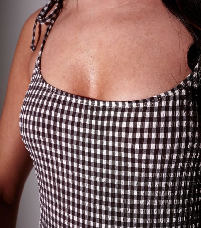 South Beach Women's Brown Gingham Tie Strap Swimsuit South Beach New Look - 3