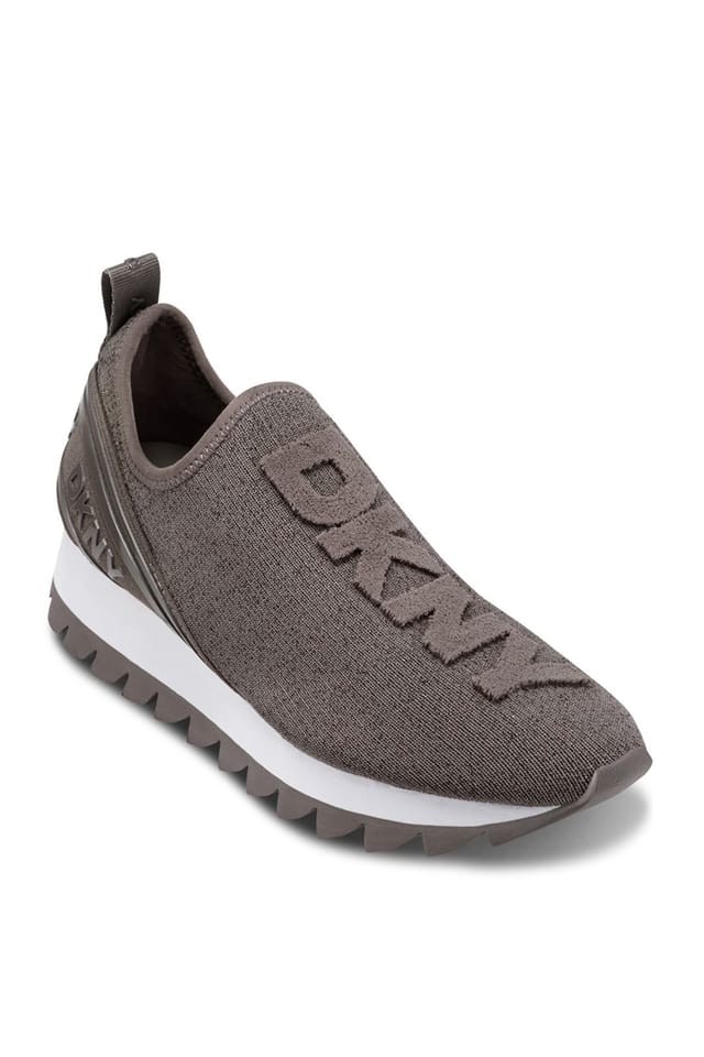 DKNY DKNY Women's Abbi Slip On Trainers Brown in Taupe - 2