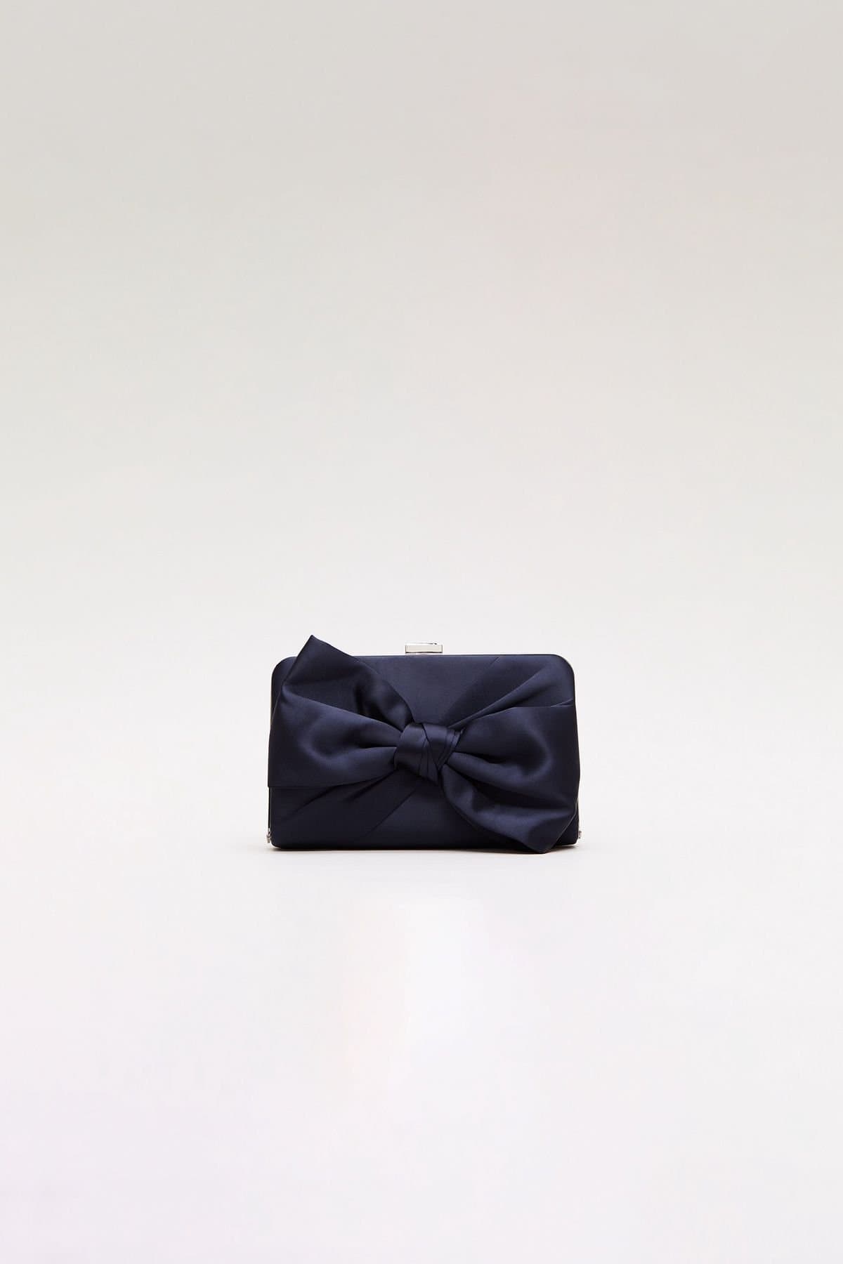 Phase Eight Phase Eight Women's Satin Clutch Bag in Dark Navy
