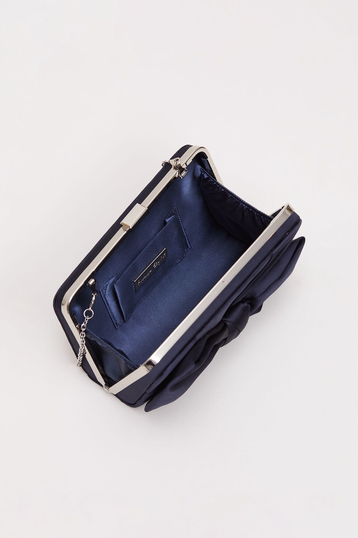 Phase Eight Phase Eight Women's Satin Clutch Bag in Dark Navy - 4
