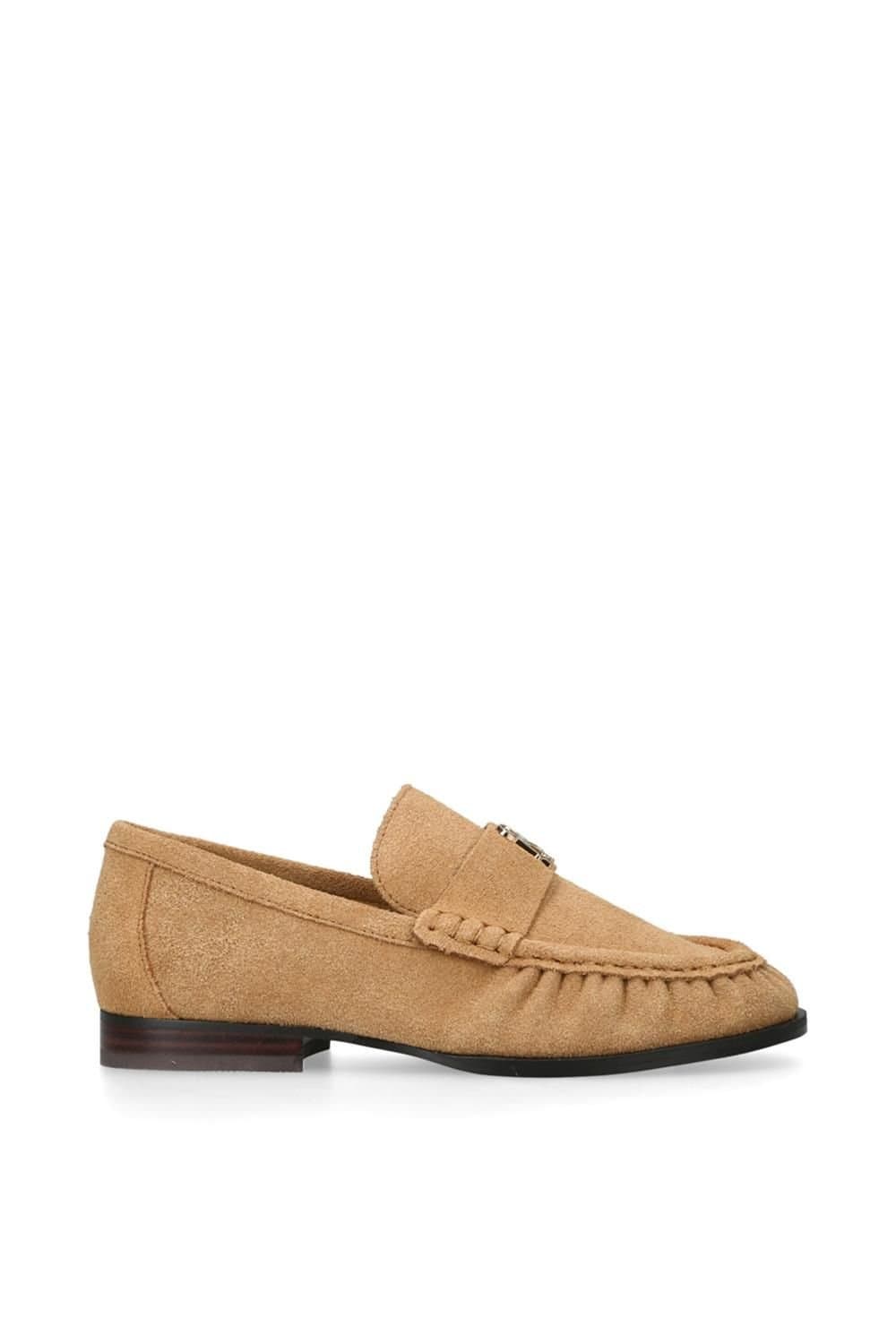Steve Madden Steve Madden Camel Suede Loafer Flats