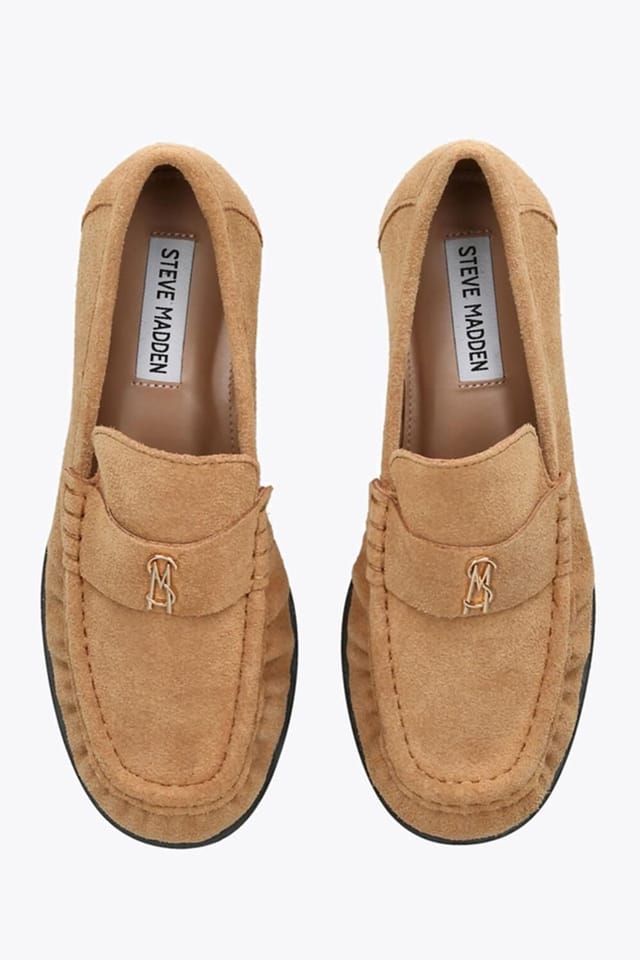 Steve Madden STEVE MADDEN Women's 'Morgen Camel Suede' Suede Flats - 2
