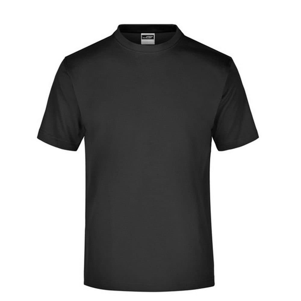 James and Nicholson James and Nicholson Men's Medium Round Neck T-Shirt in Black