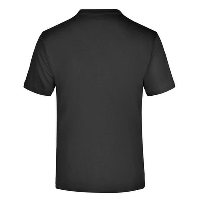James and Nicholson James and Nicholson Men's Medium Round Neck T-Shirt in Black - 2