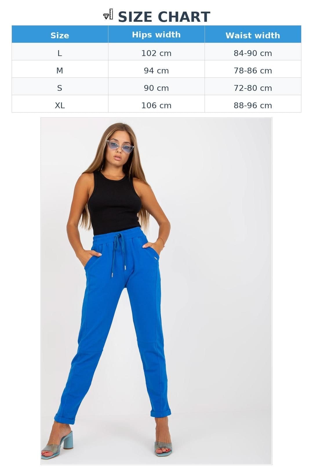 Love Lace Love Lace Women's High Waisted Sweatpants with Side Pockets in Blue - 4