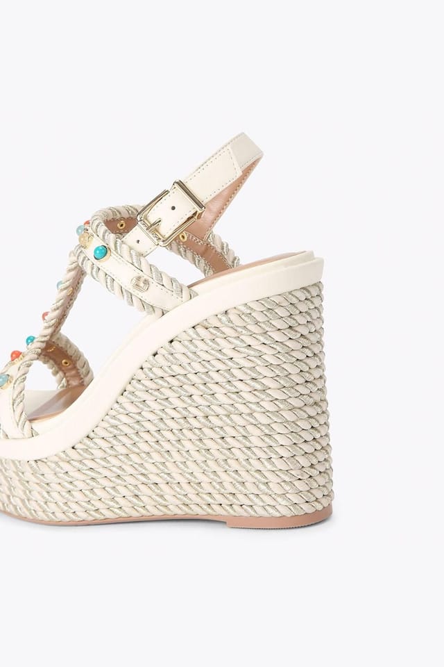 Carvela Carvela Women's 'Sorella Wedge' Heels in Cream - 3