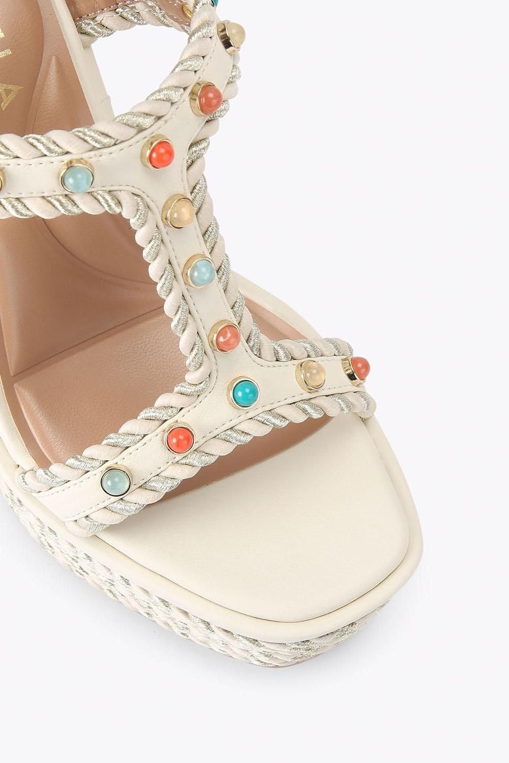 Carvela Carvela Women's 'Sorella Wedge' Heels in Cream - 4