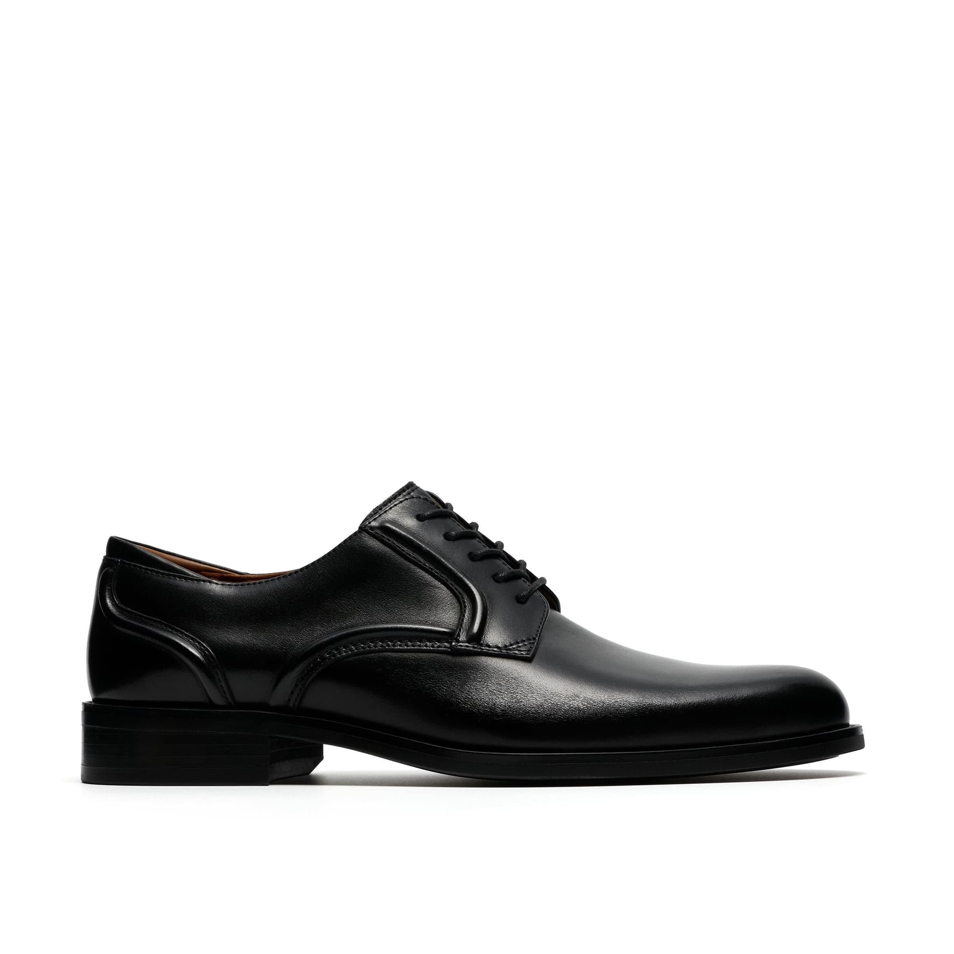 Clarks Clarks Men's Craft Remi Lace Black Leather Derby Shoes, Lace Up