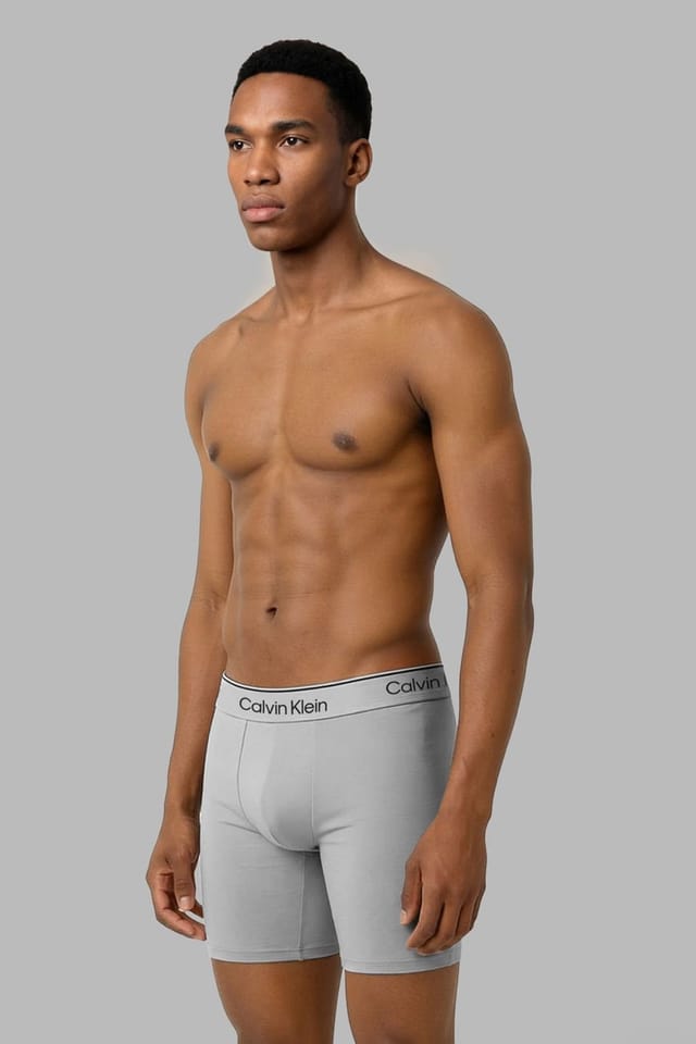 Calvin Klein Calvin Klein Men's Boxer Brief 3Pk Black W/ Silver Haze - 2