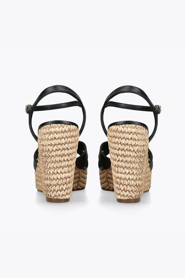 Steve Madden STEVE MADDEN Women's 'Cylo Black' Leather Sandals in Black - 3
