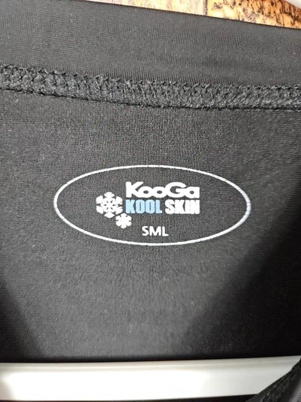 Kooga Kooga Kool Skin Compression T Shirt Black Base Layer Gym Sports