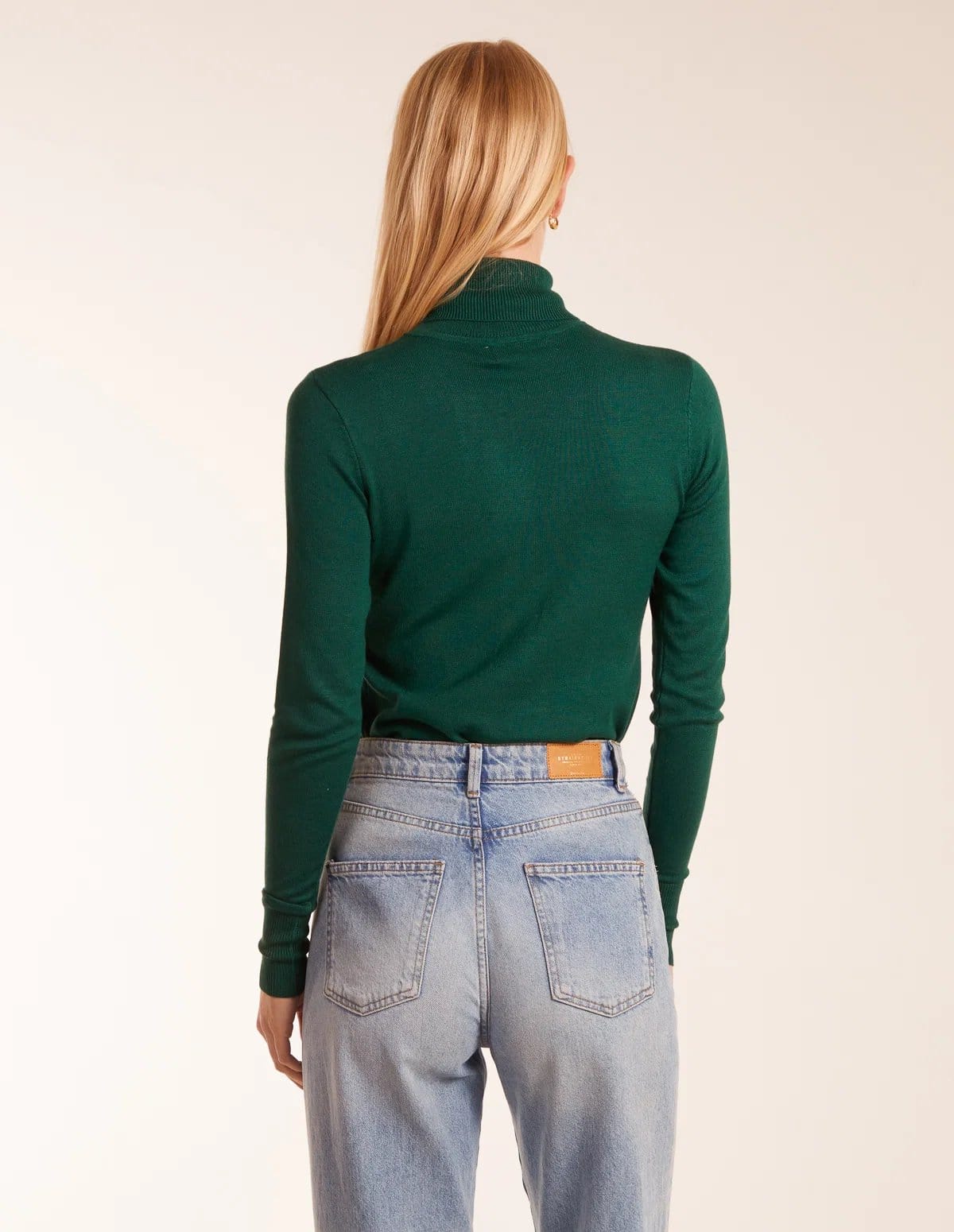 Blue Vanilla Roll Neck Jumper - 4