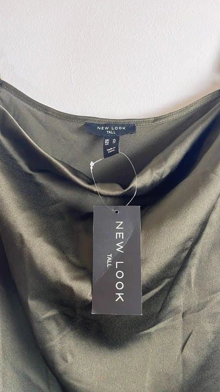 New Look New look - long dress satin - size uk 14 - green