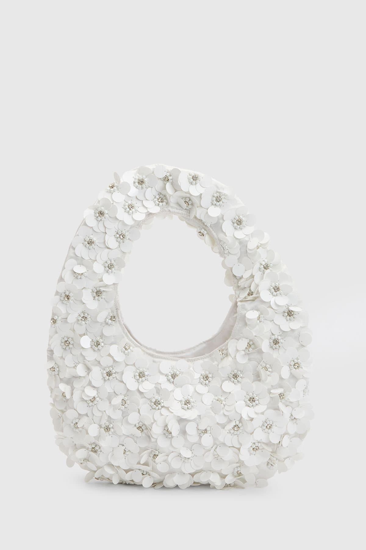 Coast Coast Women's Daniela Floral Sequin Shoulder Bag in Ivory