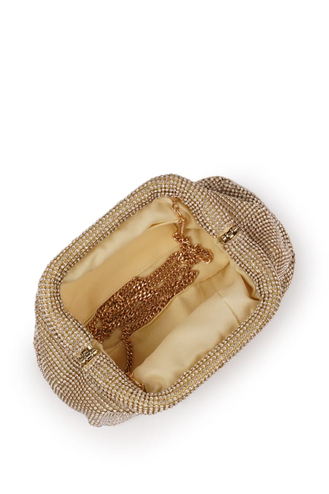 Paradox London Paradox London Women's Dianne Diamante Clutch Bag in Gold - 3