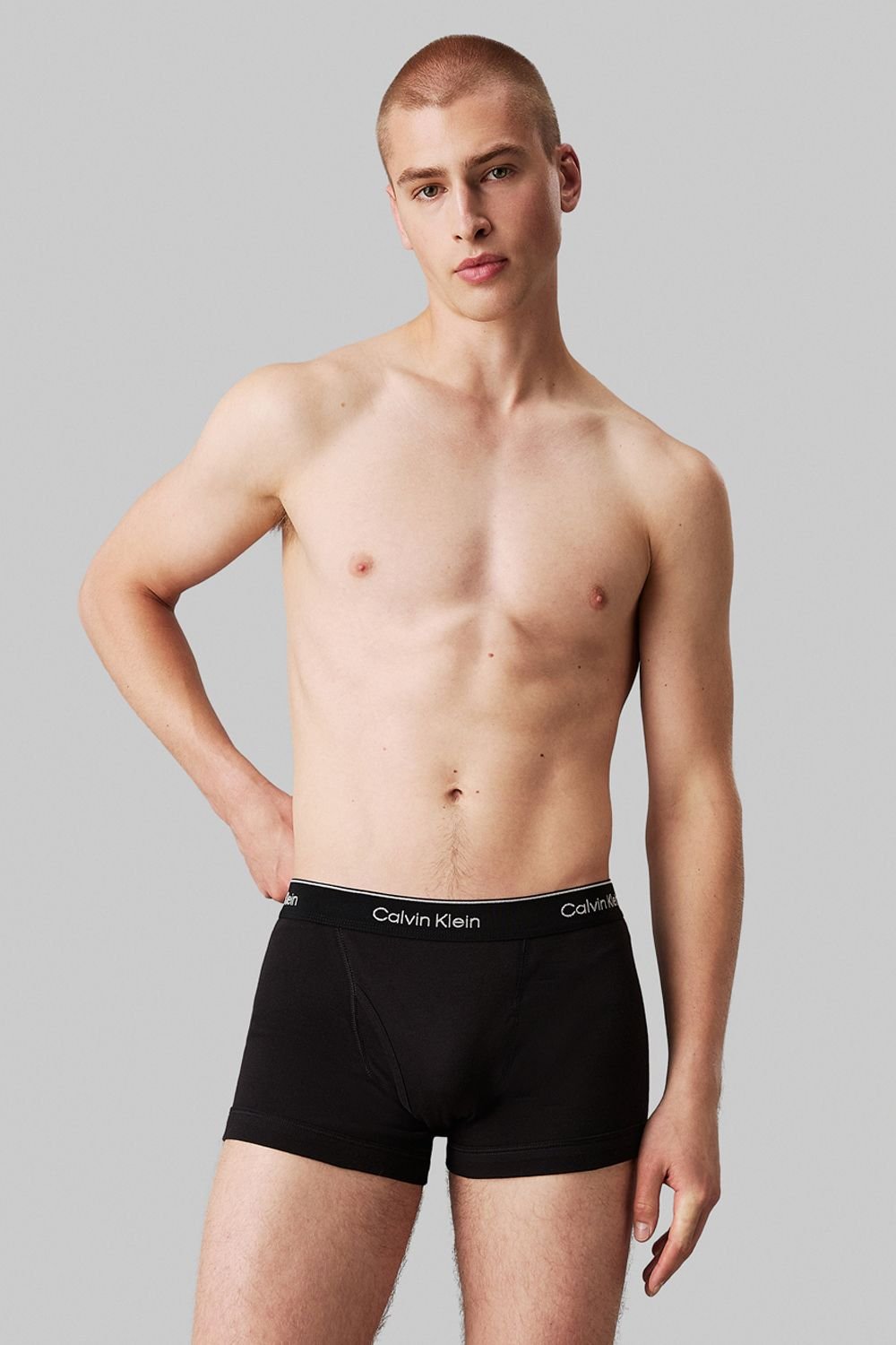 Calvin Klein Calvin Klein Men's 100% Cotton Trunk 3 Pack Black - 1