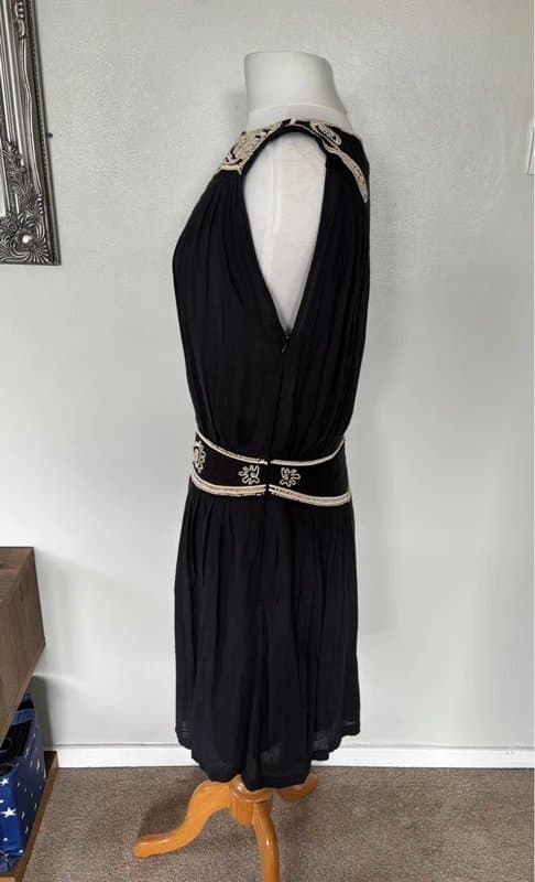French Connection French Connection Grecian style embroidered beaded dress - size 12