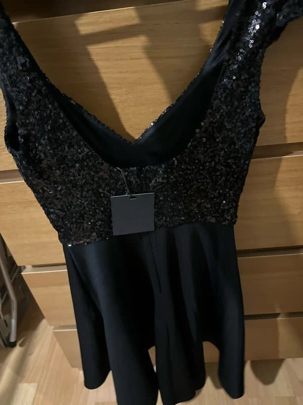 ASOS ASOS Black Sequins Dress size 8 Uk