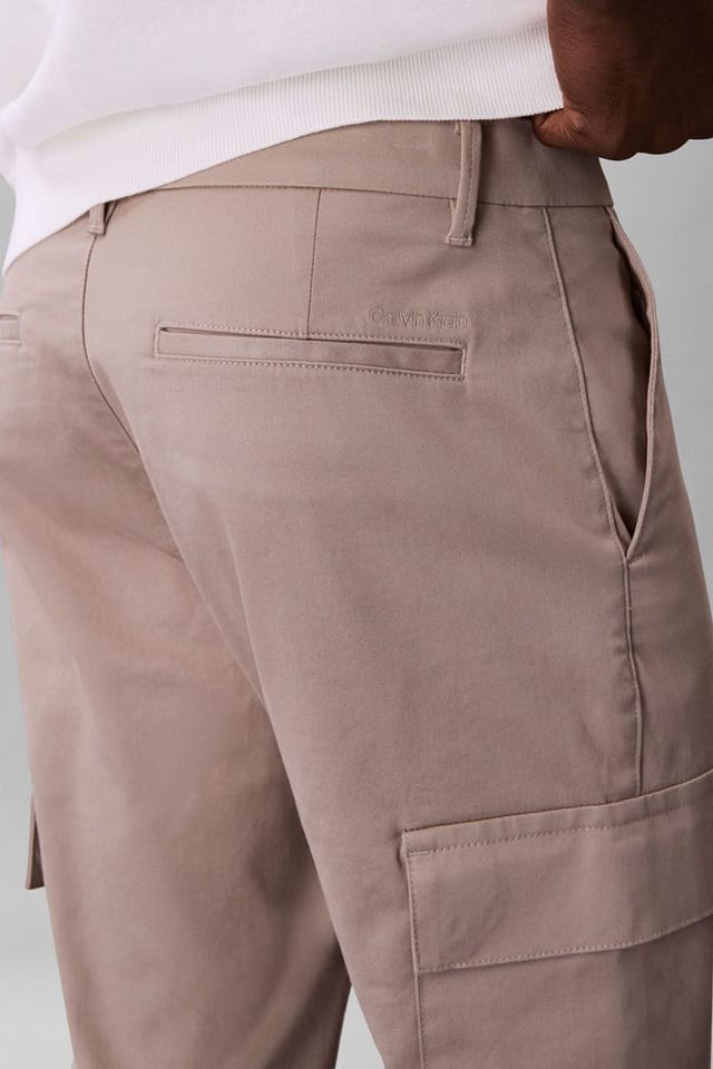 Calvin Klein Calvin Klein Men's Slim Cotton Stretch Cargo Vintage Khaki - 2