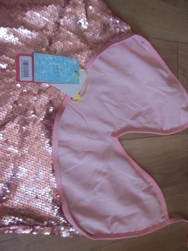 Lipsy Lipsy 10 pink sequin halter no padding or underwire Swimming costume swimsuit Brand new with tags
