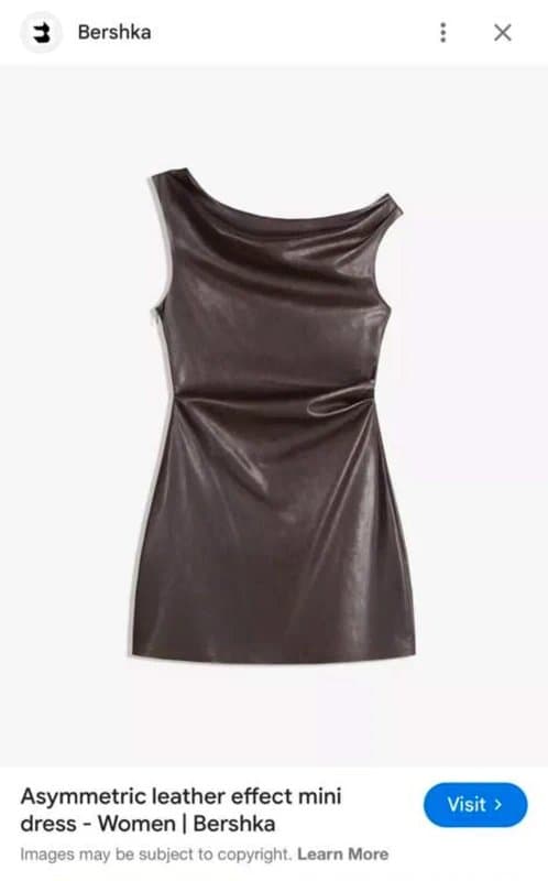 Bershka Bershka faux leather dress