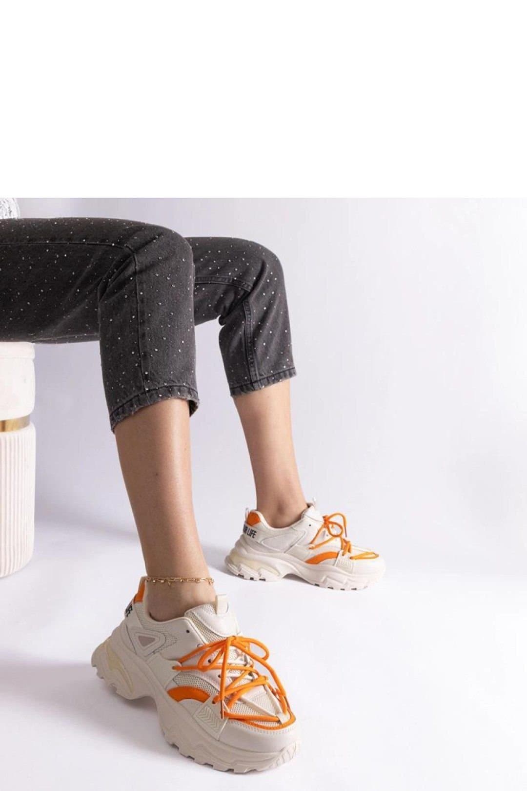 Love Lace Love Lace Women's Sulamita Beige Sports Sneakers in with White Sole
