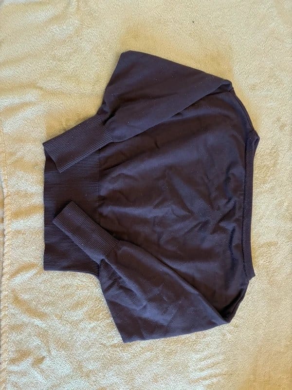 Bershka Brown Cropped Knit Jumper M