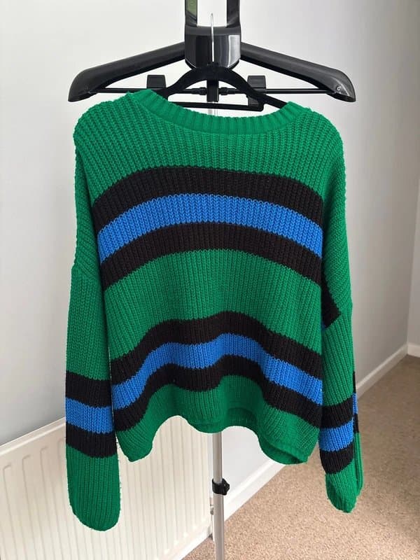 ASOS Design Green Stripy ASOS Jumper
