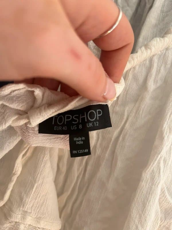 Topshop Topshop open back top