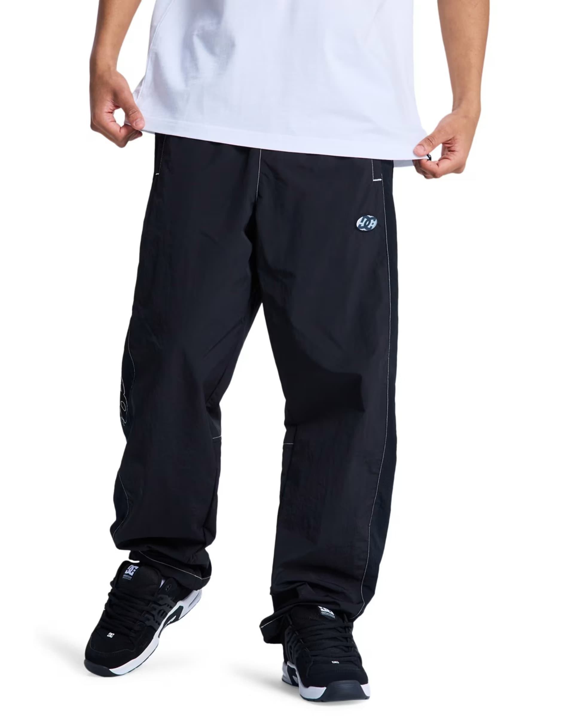 ASOS DC Shoes Flow down tracksuit bottoms in black