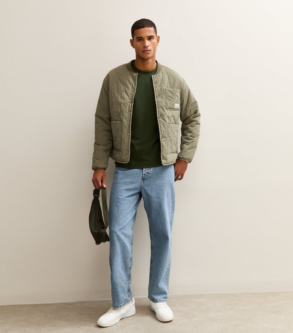 jack & jones Men's Blue Straight Leg Jeans Jack & Jones New Look