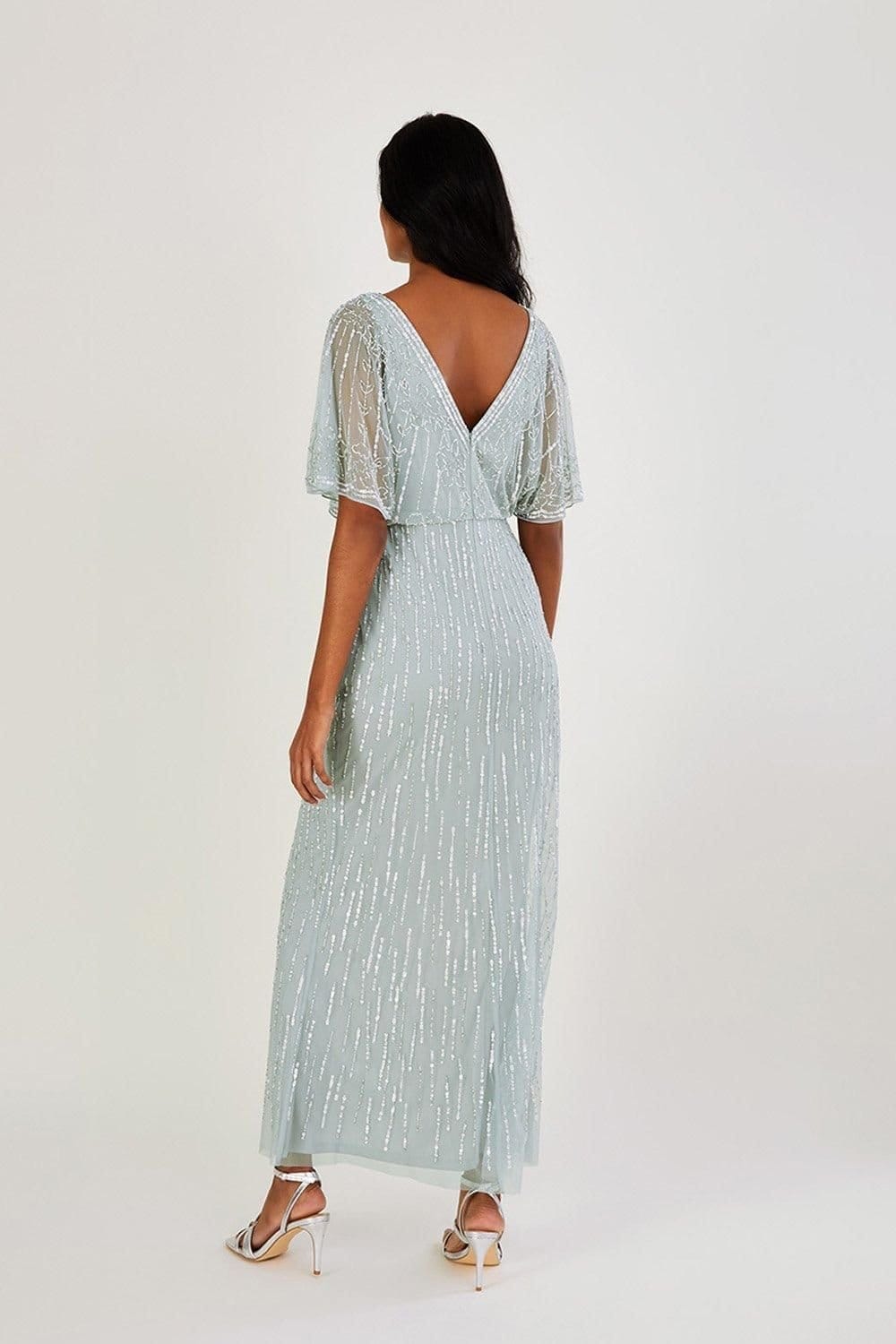 Monsoon Monsoon Women's 'Elizabeth' Embellished Maxi Dress in Green - 4