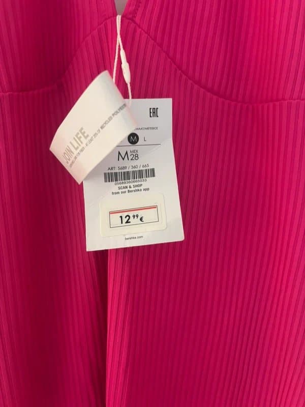 Bershka Pink Halter Dress