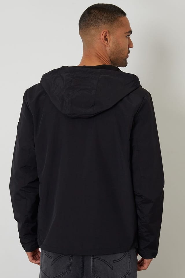 Threadbare Threadbare Men's Hooded Utility Coat in Black - 2