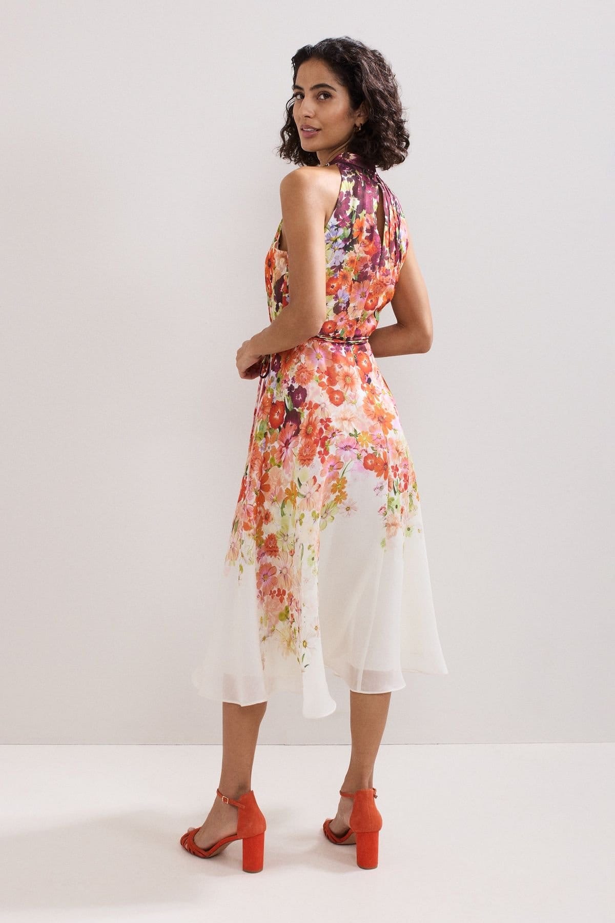 Phase Eight Phase Eight Women's Bethany Floral Print Dress in Bright Pink - 4