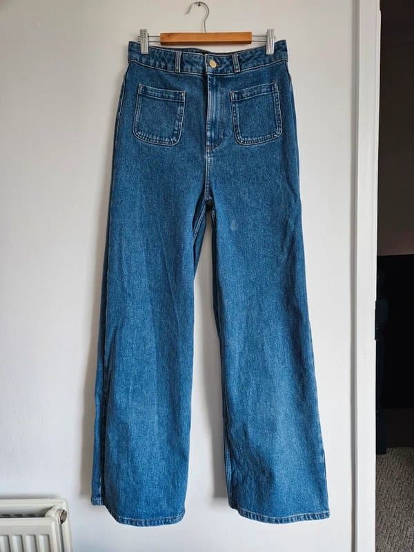 ASOS Design ASOS Design high waist wide leg front pocket jeans