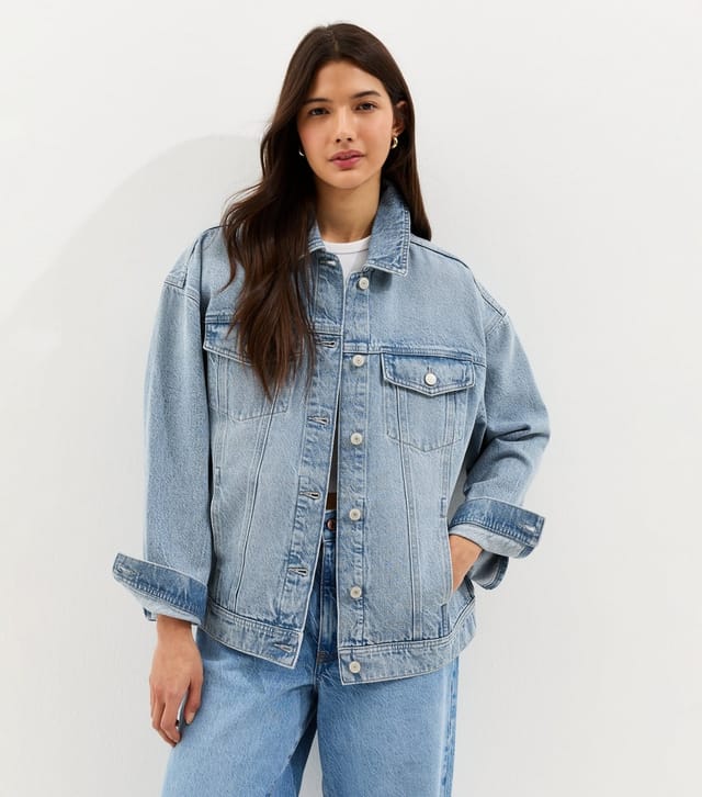New Look Women's Blue Oversized Denim Jacket New Look - 2