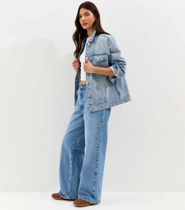 New Look Women's Blue Oversized Denim Jacket New Look - 3