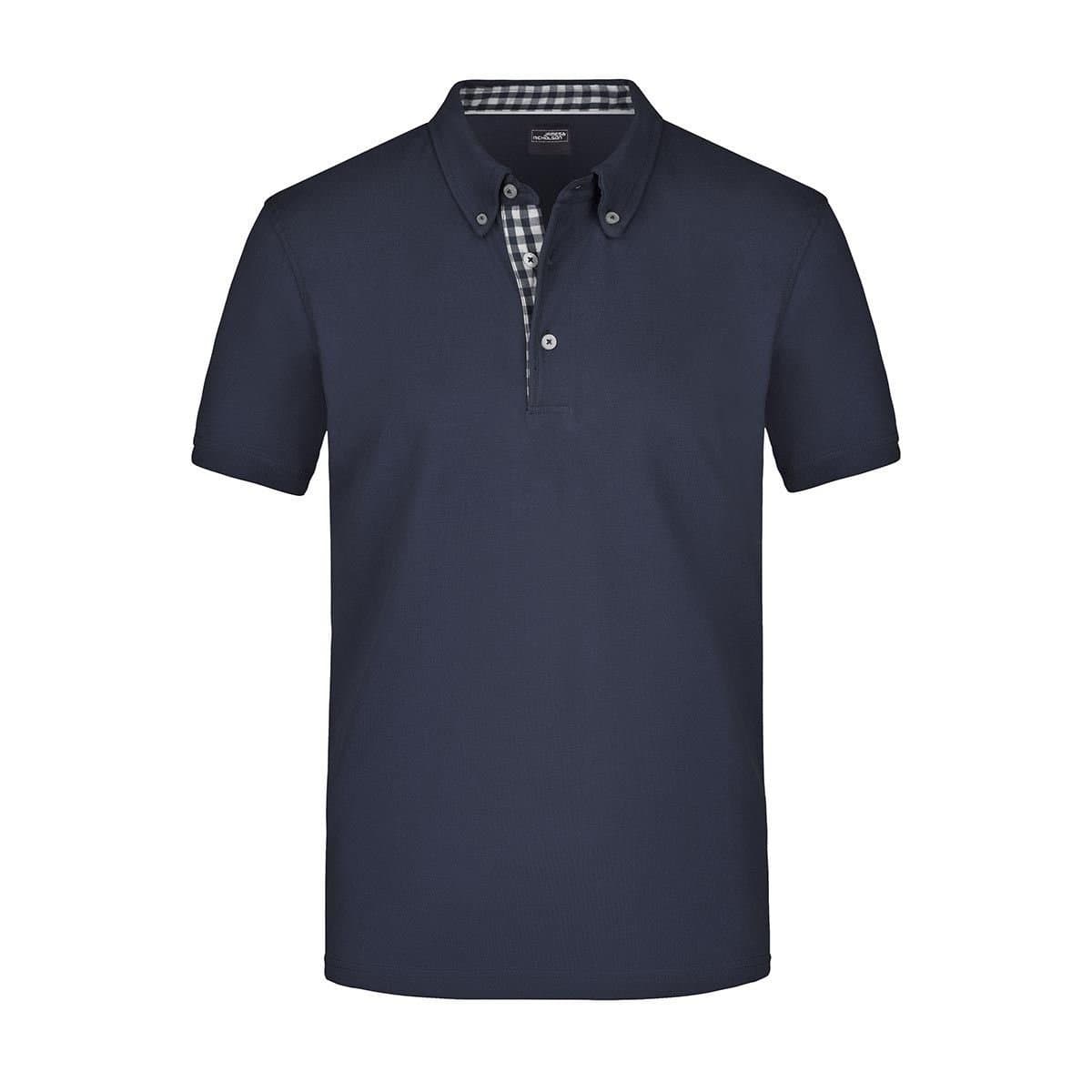 James and Nicholson James and Nicholson Men's Plain Polo Shirt in Dark Navy