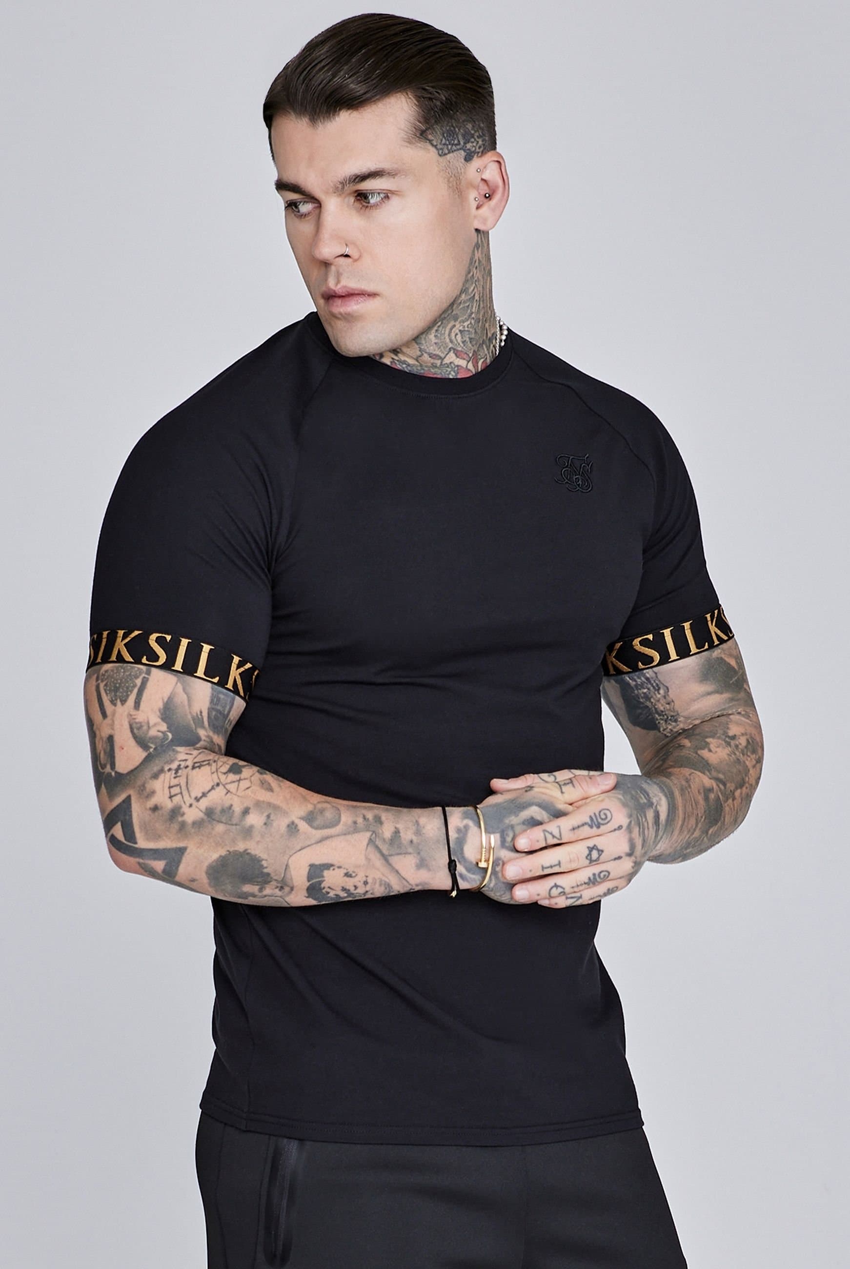 SikSilk SikSilk Men's Tech T-Shirt in Black
