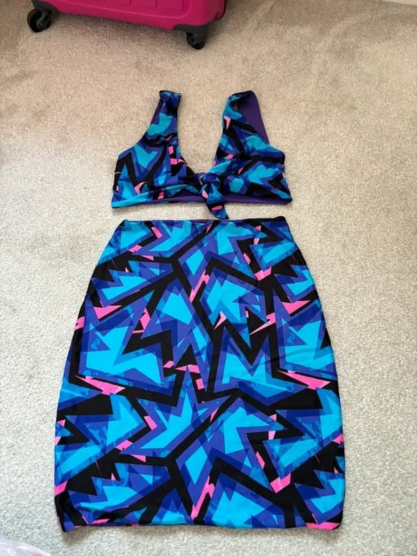 No Label Blue & pink 2 piece