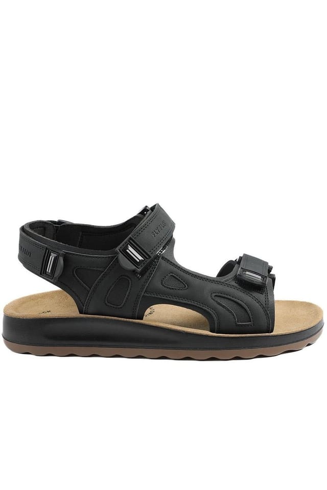 Fly Flot Fly Flot Men's FlyFlot Anatomic Adjustable Fit Sandals in Black - 2