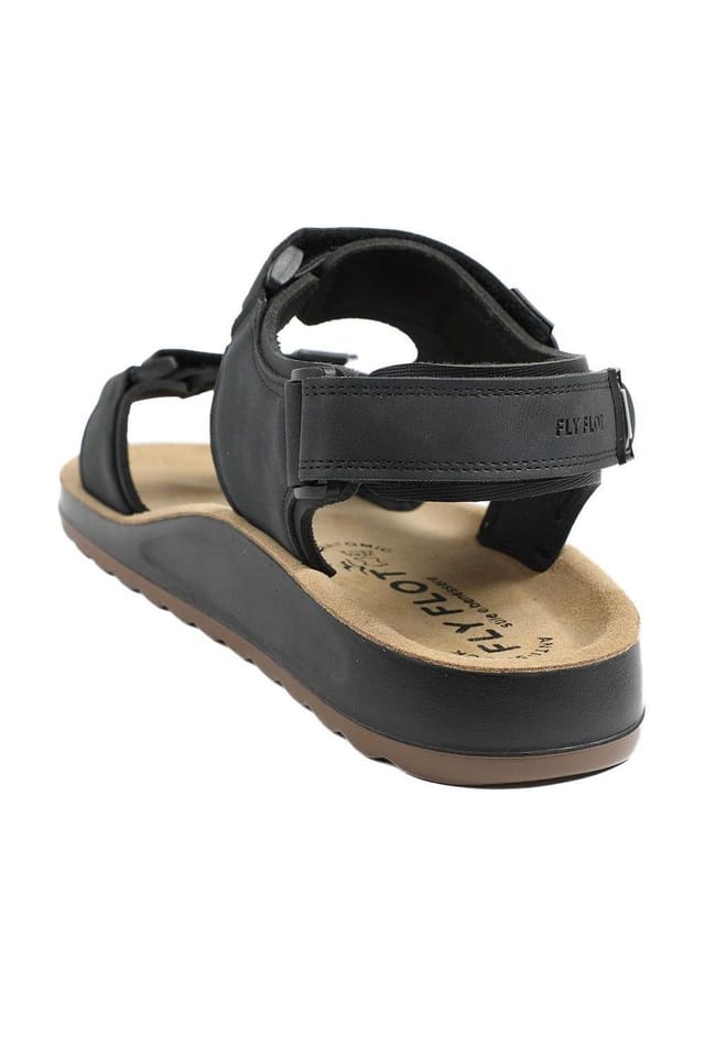 Fly Flot Fly Flot Men's FlyFlot Anatomic Adjustable Fit Sandals in Black - 3