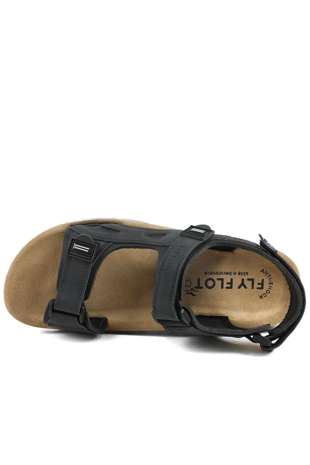Fly Flot Fly Flot Men's FlyFlot Anatomic Adjustable Fit Sandals in Black - 4