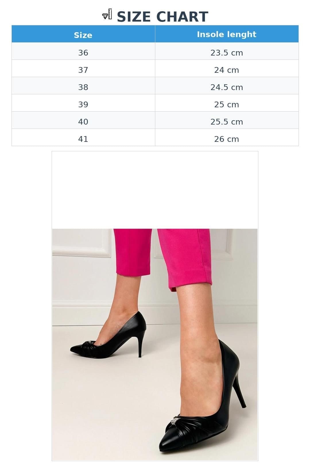 Love Lace Love Lace Women's Elegant Pointed Toe High Heels with Zirconia Shine Heel in Black - 4