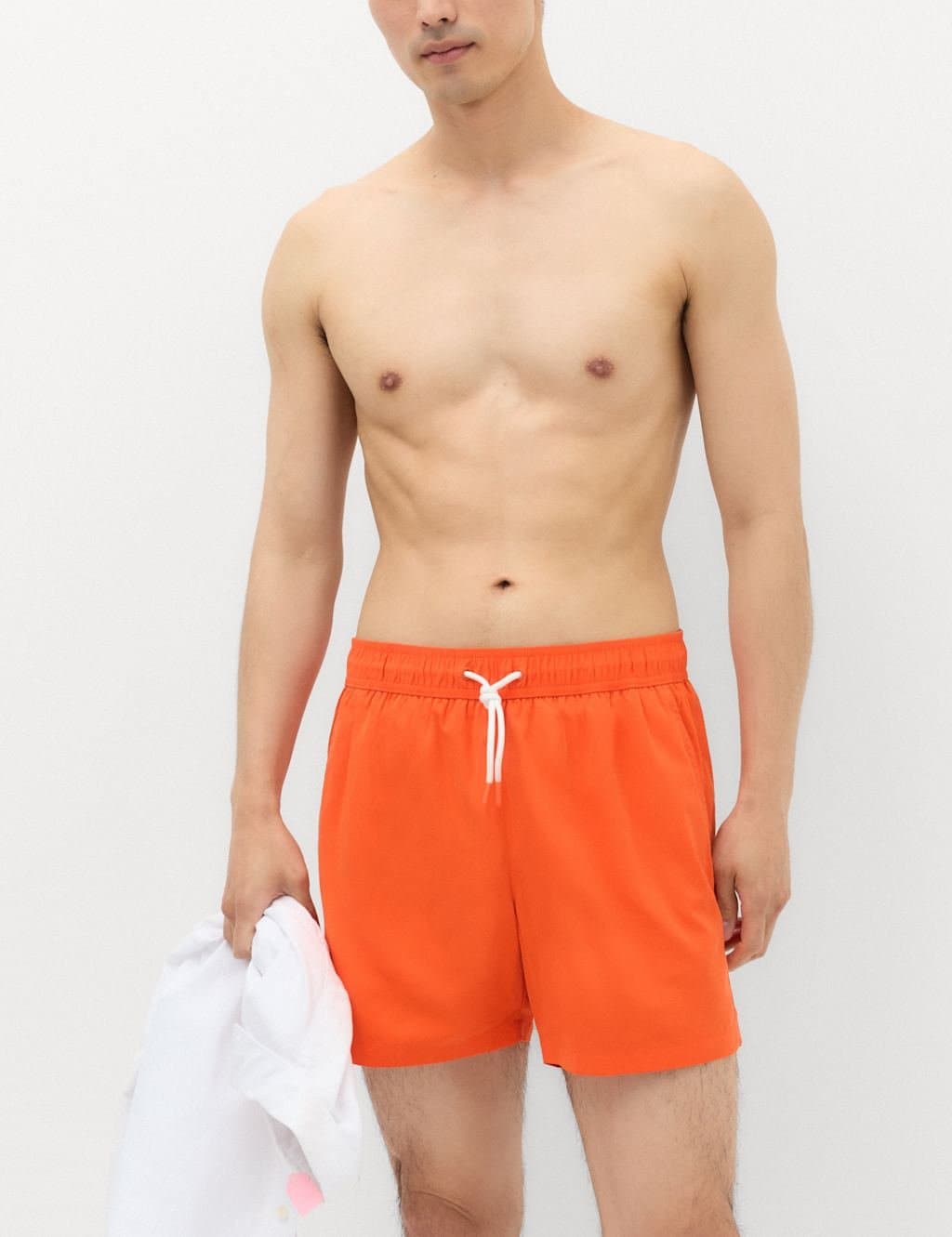 Marks & Spencer M&S Quick Dry Plain Swim Shorts Marmalade