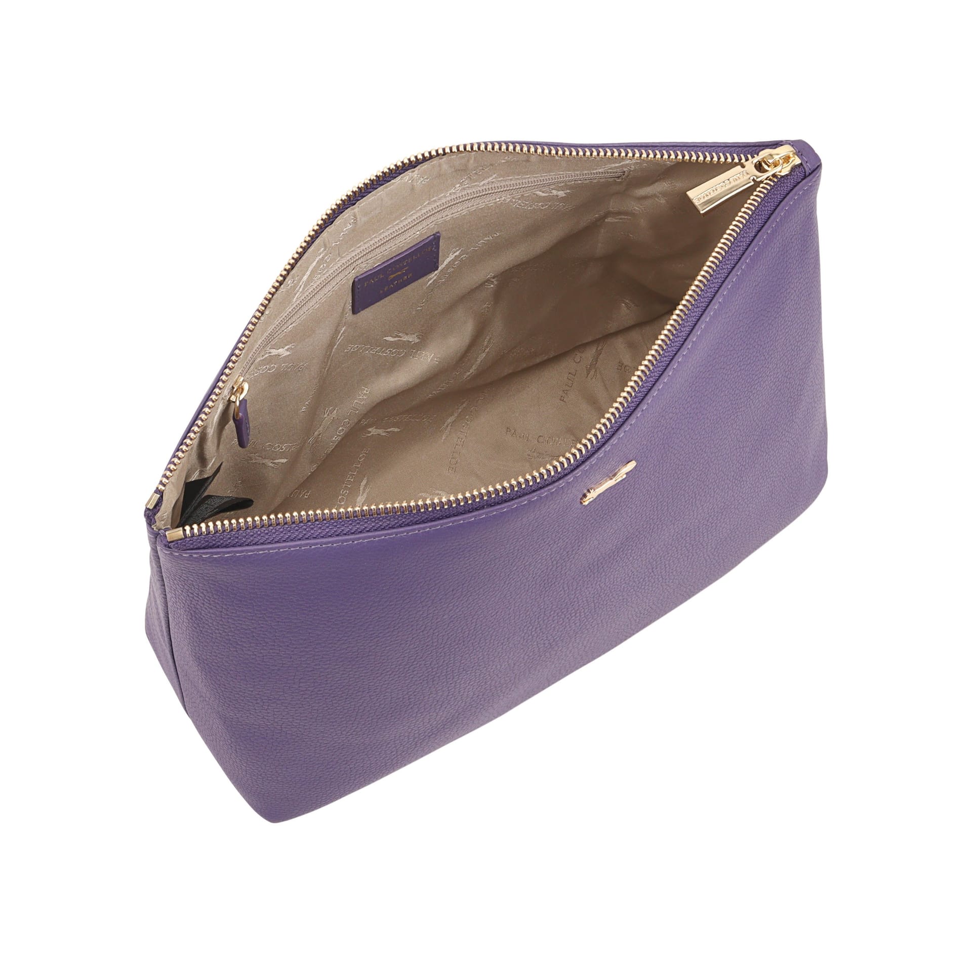 Paul Costelloe Paul Costelloe Women's Mohi Leather Pouch in Violet - 4