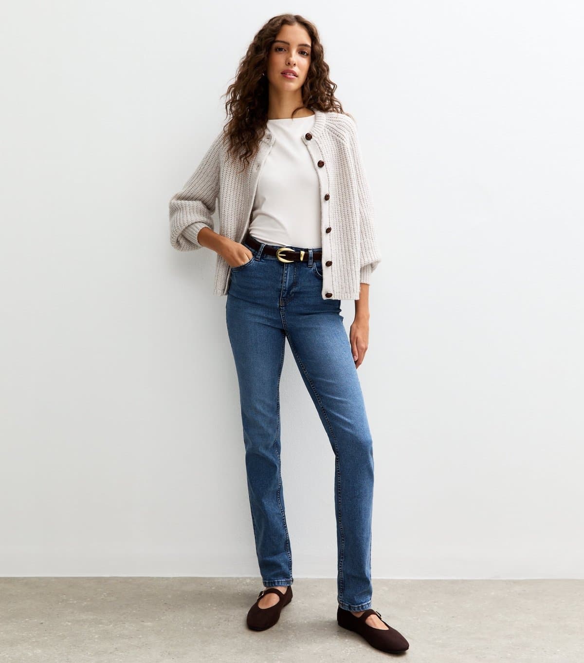 New Look New Look Tall Blue Full Length Slim Stretch Denim Jeans